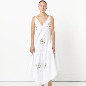 Naya Rea Doris lace cotton floral white dress